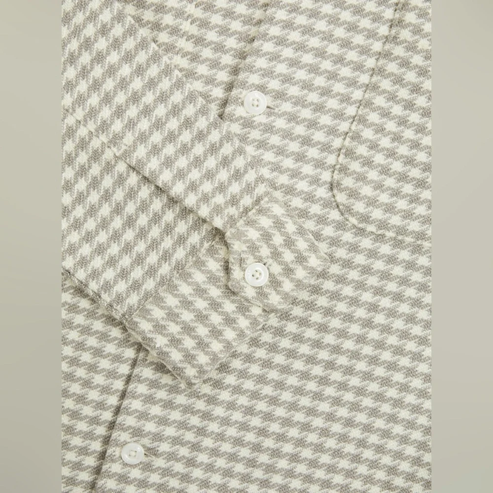 NWT REISS Naqua Dogtooth Twill Overshirt - Picture 6 of 12